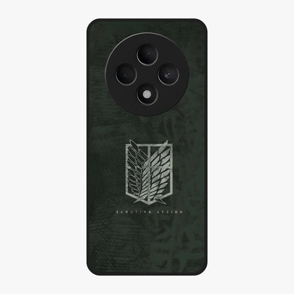 Wings Of Freedom Glass Case showing flat back view with symbolic wings artwork and glossy glass finish.