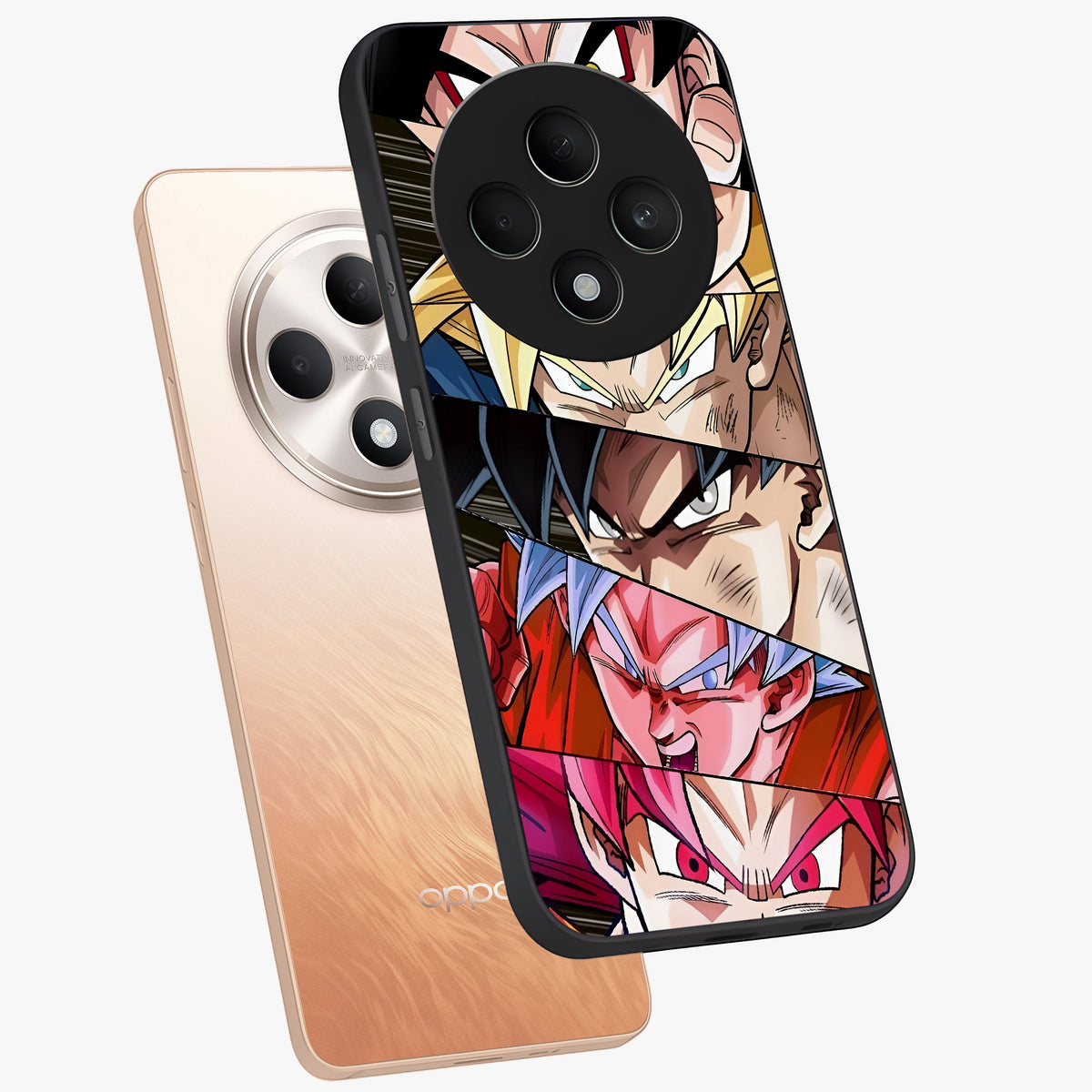 Anime Character Glass Case displayed in angled mockup highlighting colorful anime character illustration.