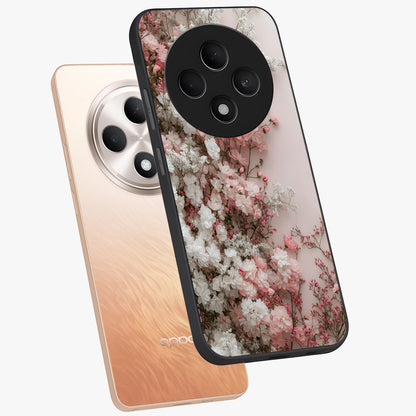Blush Blossom Cloud Glass Case displayed in angled mockup highlighting soft cloud and blossom design with pastel aesthetic.