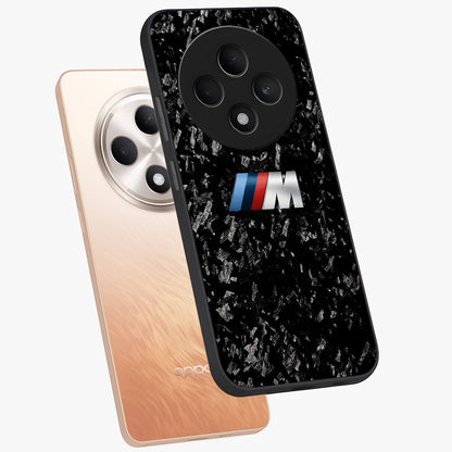 Carbon Speed Mark Glass Case displayed in angled mockup highlighting racing inspired carbon design and sleek aesthetic style.
