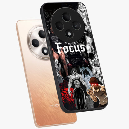 Relentless Power Focus Glass Case displayed in angled mockup highlighting bold statement design with modern aesthetic style.