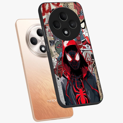 Spider Collage Street Glass Case displayed in angled mockup highlighting dynamic street style collage design with comic aesthetic.