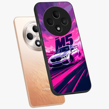 Velocity Drift Pulse Glass Case displayed in angled mockup highlighting dynamic drift design with sporty automotive aesthetic.