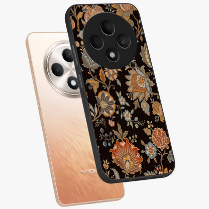 Vintage Floral Dream Glass Case displayed in angled mockup highlighting elegant vintage flower design with soft aesthetic style.