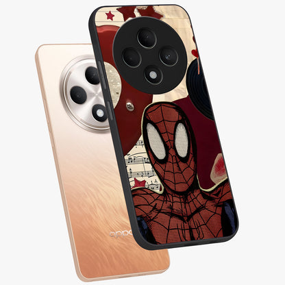 Web Warrior Vibes Glass Case displayed in angled mockup highlighting dynamic web design with comic style aesthetic.
