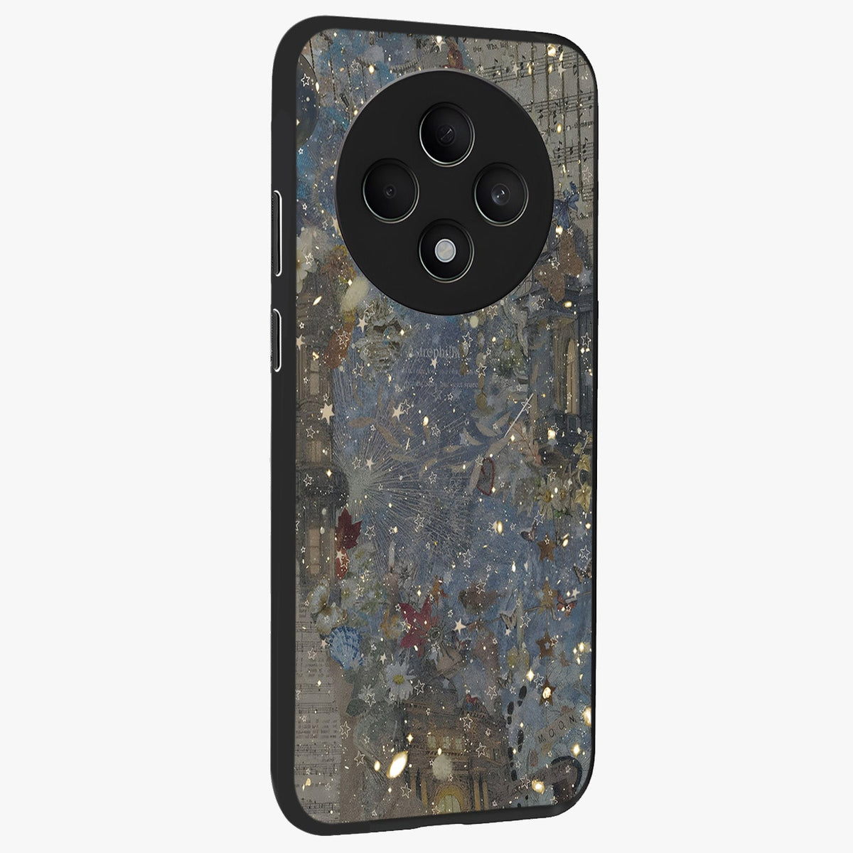 Aesthetic Astrolophia Glass Case upright view showcasing soft aesthetic theme with stylish modern look.