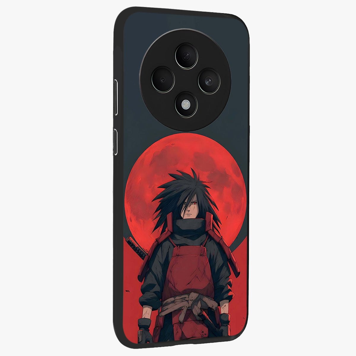 Crimson Moon Warlord Glass Case upright view showcasing powerful warlord artwork with dark celestial theme.