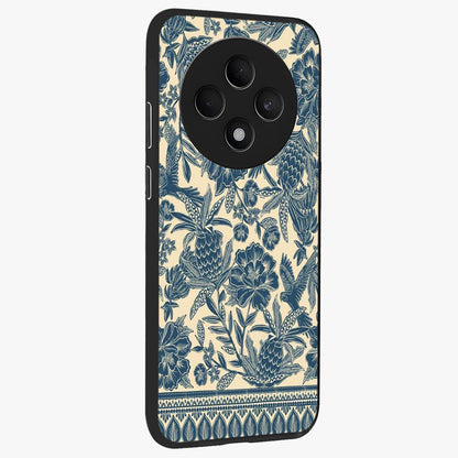 Heirloom Wild Bloom Glass Case upright view showcasing delicate wildflower artwork with timeless floral theme.