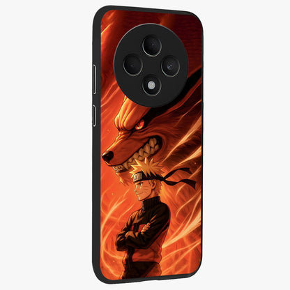 Nine Tails Legacy Glass Case upright view showcasing dramatic nine-tails artwork with intense anime themed design.
