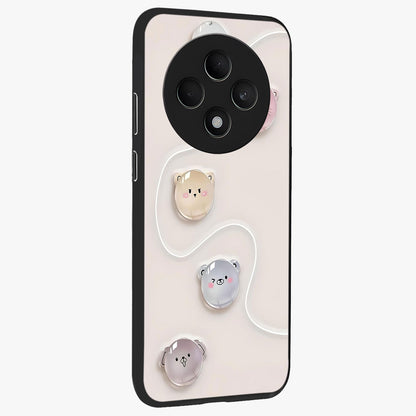 Puffy Face Parade Glass Case upright view showcasing adorable character artwork with cheerful animated theme.