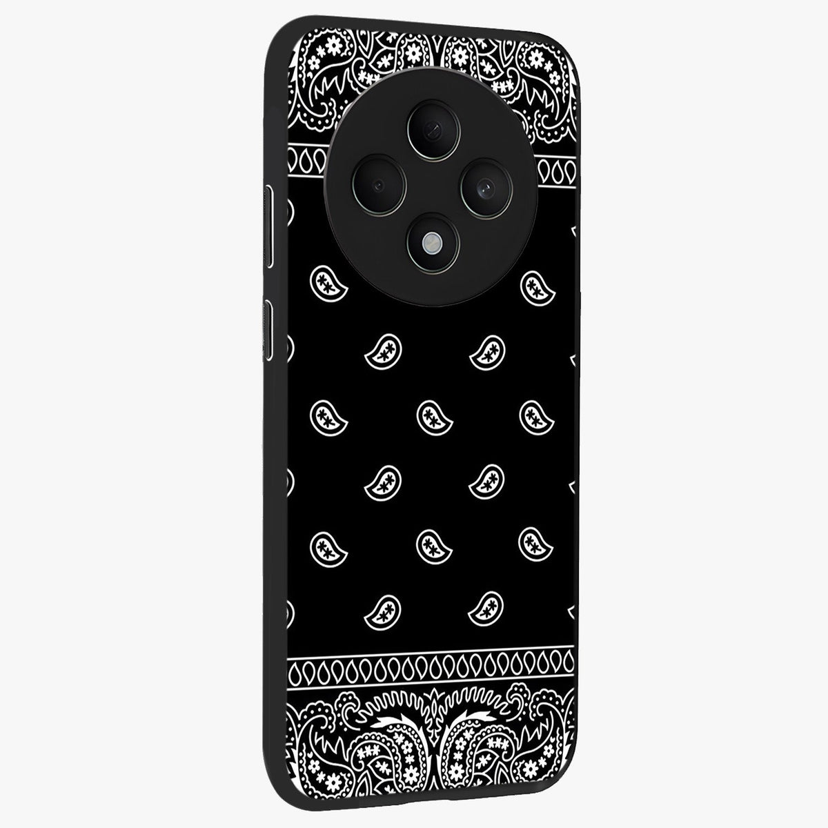 Retro Rebel Threads Glass Case upright view showcasing stylish vintage artwork with bold retro theme.