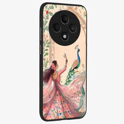 Royal Grace Muse Glass Case upright view showcasing stylish artistic artwork with sophisticated royal theme.