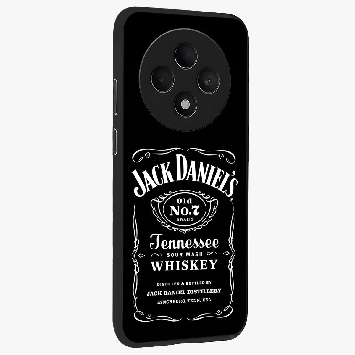 Vintage Whiskey Heritage Glass Case upright view showcasing stylish vintage whiskey artwork with timeless bar culture theme.