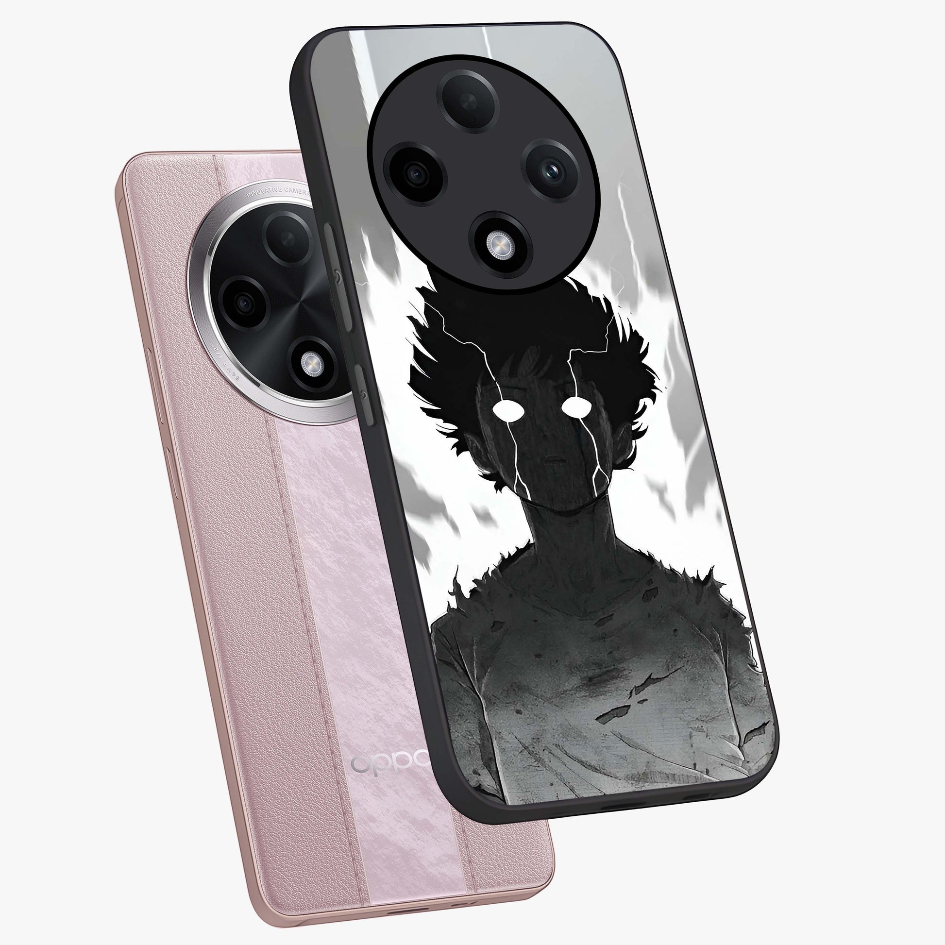 Awakened Inner Rage Glass Case displayed in angled mockup highlighting powerful graphic design and bold artistic theme.