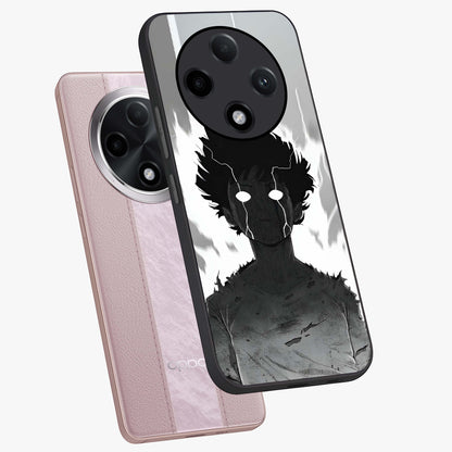 Awakened Inner Rage Glass Case displayed in angled mockup highlighting powerful graphic design and bold artistic theme.