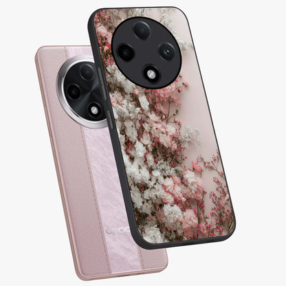 Blush Blossom Cloud Glass Case displayed in angled mockup highlighting soft cloud and blossom design with pastel aesthetic.