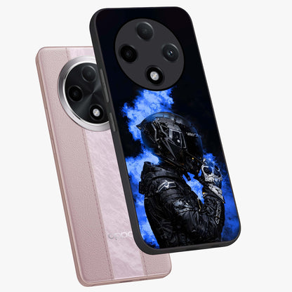 Cyber Sentinel Protocol Glass Case displayed in angled mockup highlighting digital cyber design with sci-fi aesthetic style.