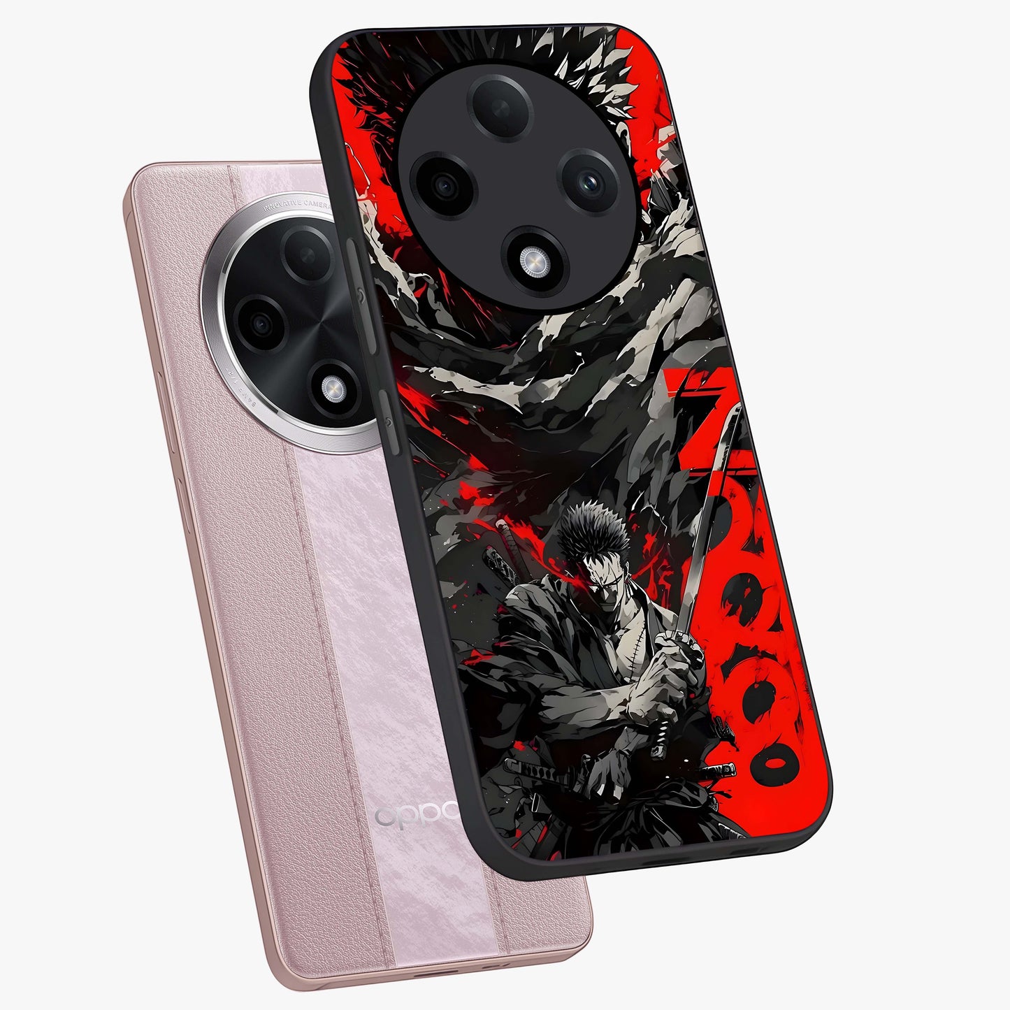 Demon Sword Resolve Glass Case displayed in angled mockup highlighting powerful demon sword illustration with dark fantasy aesthetic.