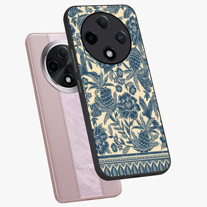 Heirloom Wild Bloom Glass Case displayed in angled mockup highlighting botanical bloom design with classic aesthetic style.