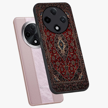 Heritage Carpet Royale Glass Case displayed in angled mockup highlighting intricate royal carpet design with heritage aesthetic.