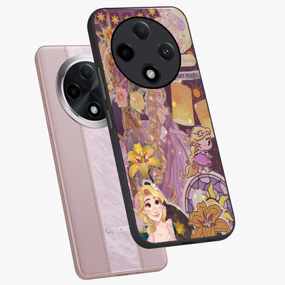 Magical Tangled Dream Glass Case displayed in angled mockup highlighting whimsical fantasy design with magical aesthetic.