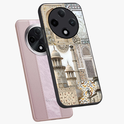 Mughal Marble Legacy Glass Case displayed in angled mockup highlighting elegant heritage marble artwork with royal aesthetic.