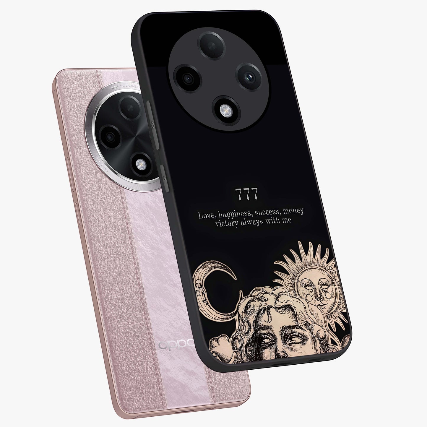 Mystic Victory Aura Glass Case displayed in angled mockup highlighting energetic aura design with bold mystical aesthetic.
