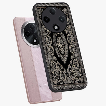 Noir Bloom Elegance Glass Case displayed in angled mockup highlighting refined flower design with stylish noir aesthetic.