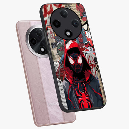 Spider Collage Street Glass Case displayed in angled mockup highlighting dynamic street style collage design with comic aesthetic.
