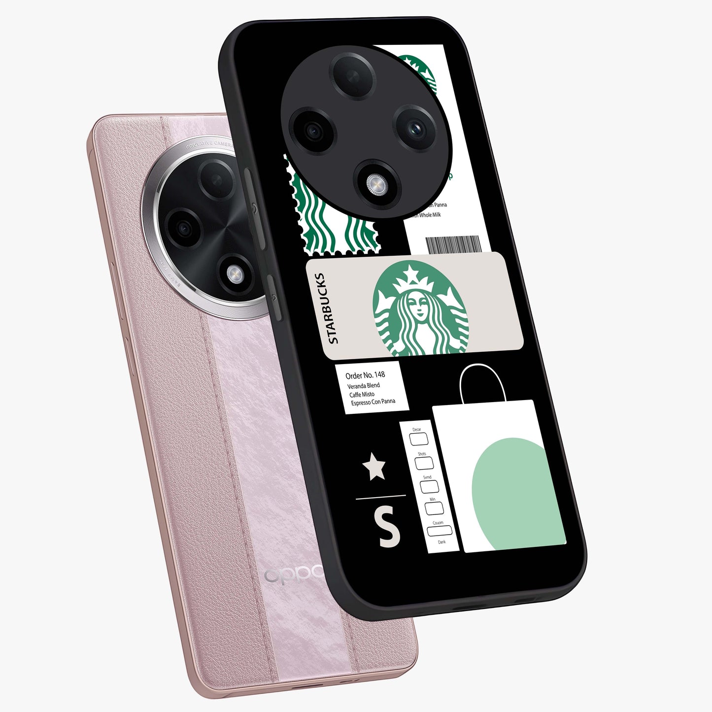 Starbucks Mocha Glass Case displayed in angled mockup highlighting stylish mocha themed design with cozy café aesthetic.