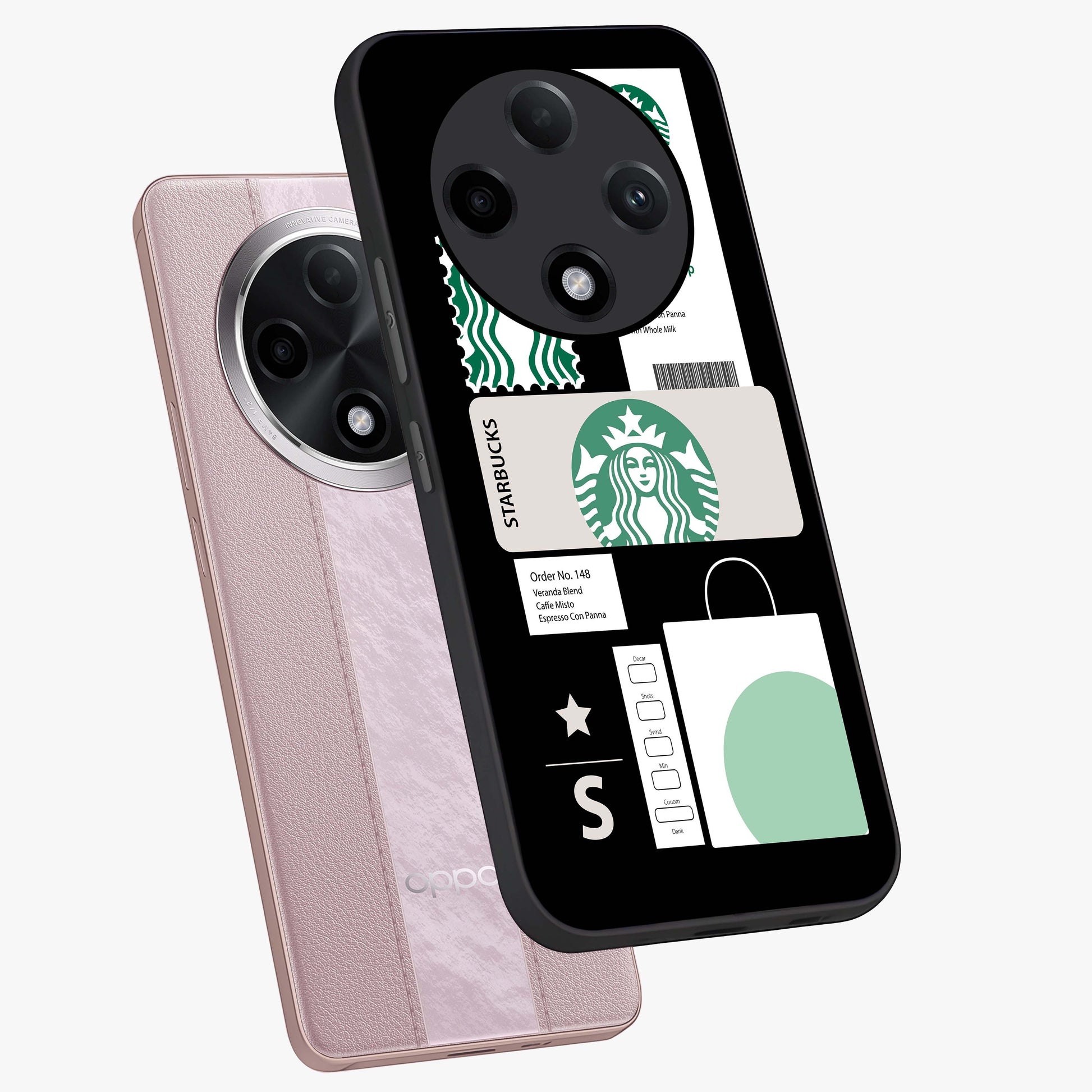 Starbucks Mocha Glass Case displayed in angled mockup highlighting stylish mocha themed design with cozy café aesthetic.