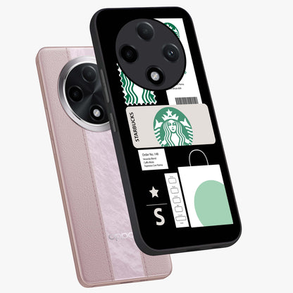 Starbucks Mocha Glass Case displayed in angled mockup highlighting stylish mocha themed design with cozy café aesthetic.