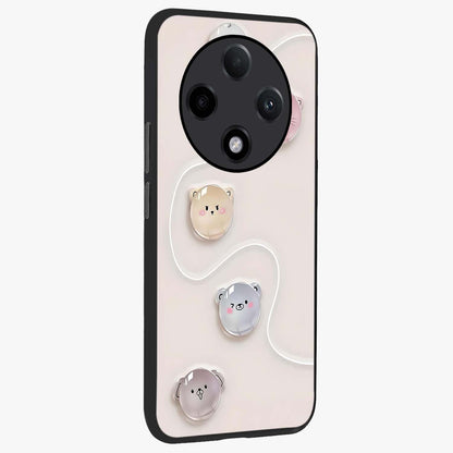 Puffy Face Parade Glass Case upright view showcasing adorable character artwork with cheerful animated theme.