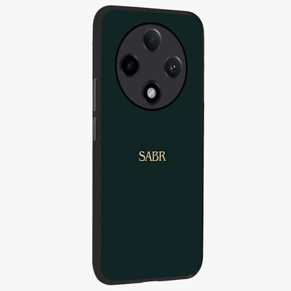 Sabr Minimal Patience Glass Case upright view showcasing calm minimalist artwork with motivational patience theme.