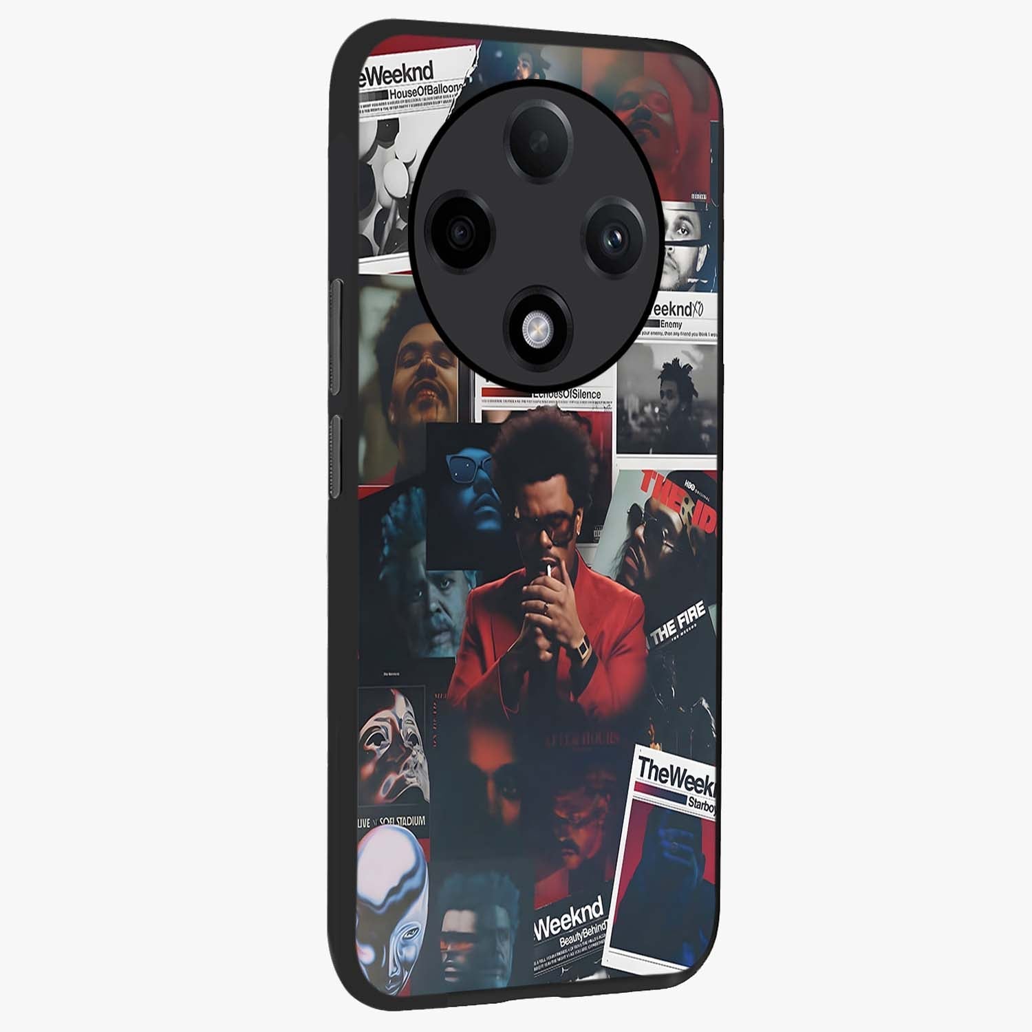The Weeknd Glass Case upright view showcasing bold music themed artwork with contemporary artistic style.