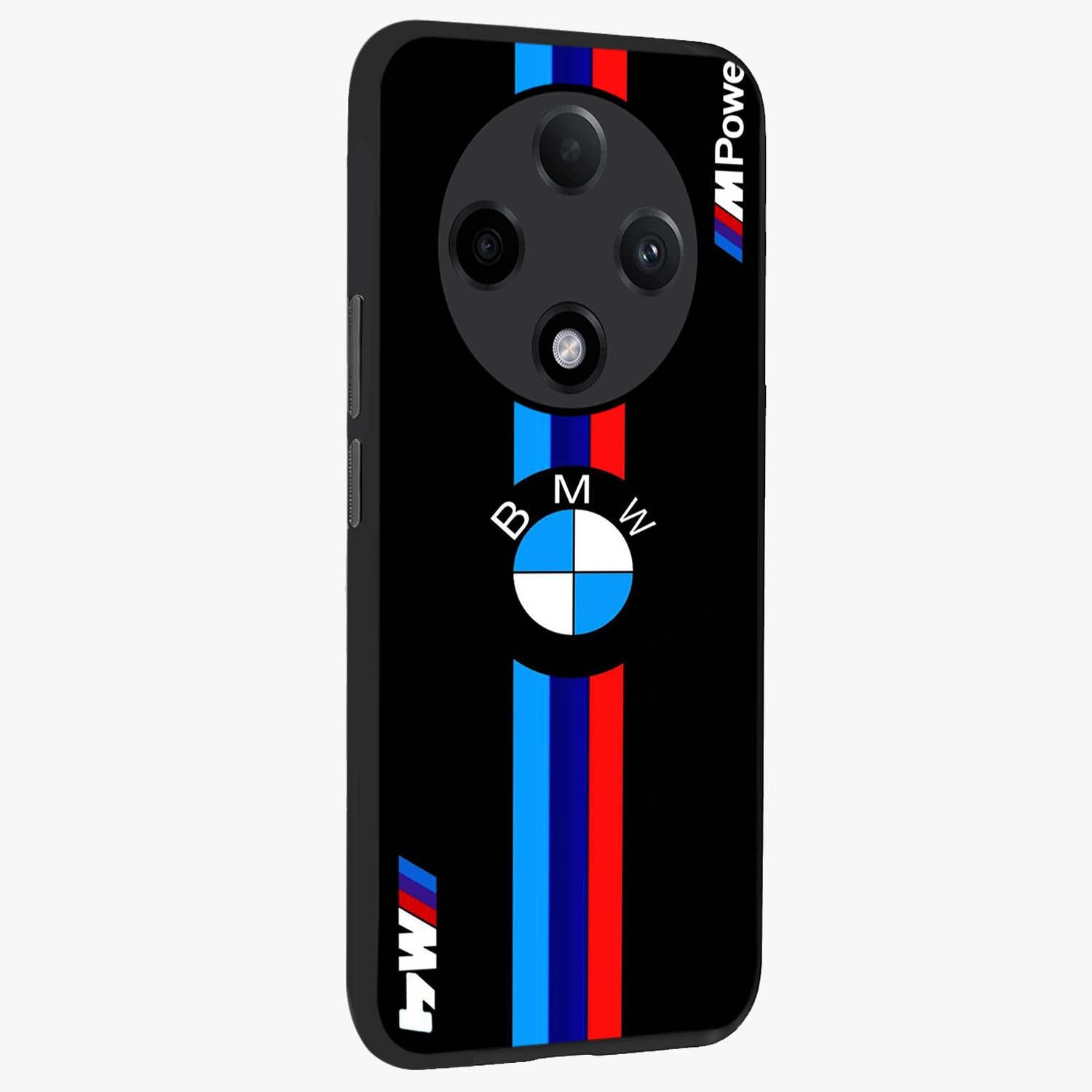 Turbo BMW Beast Glass Case upright view showcasing powerful car artwork with modern motorsport theme.