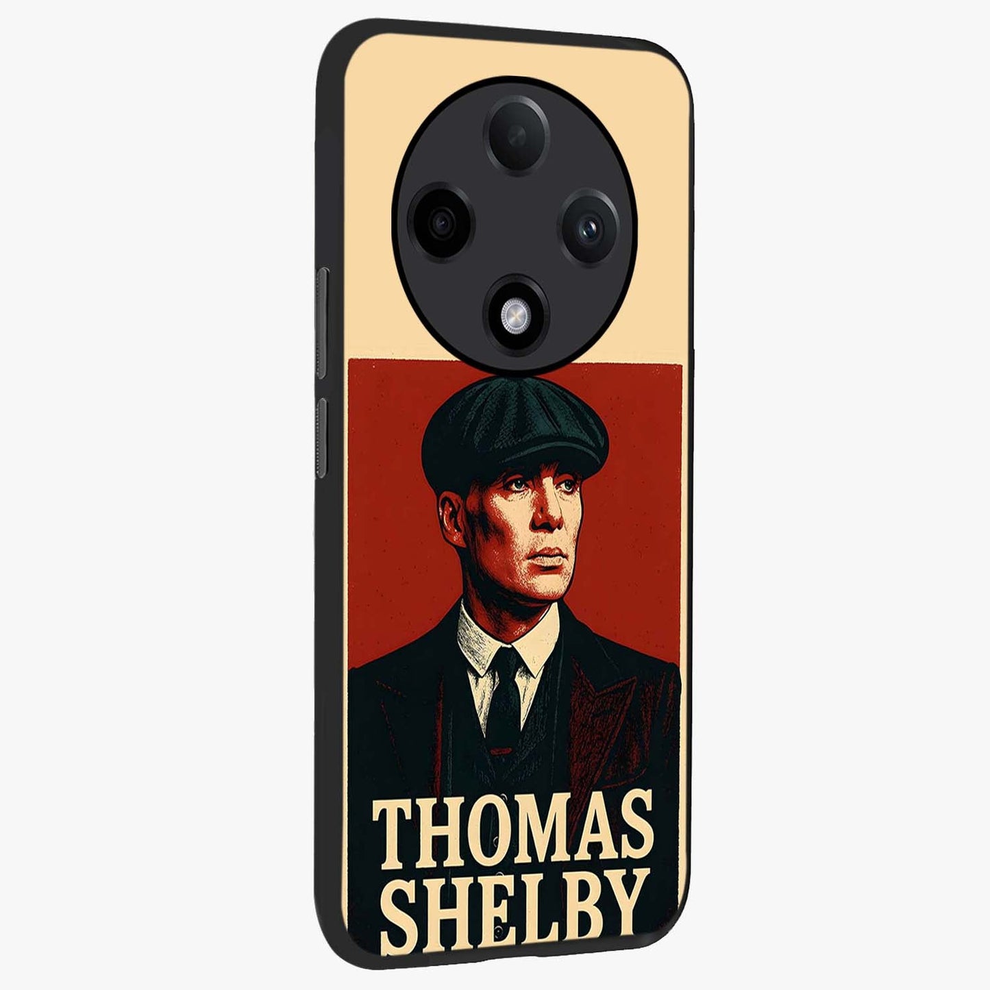 Vintage Mafia Authority Glass Case upright view showcasing dramatic vintage artwork with iconic authority theme.