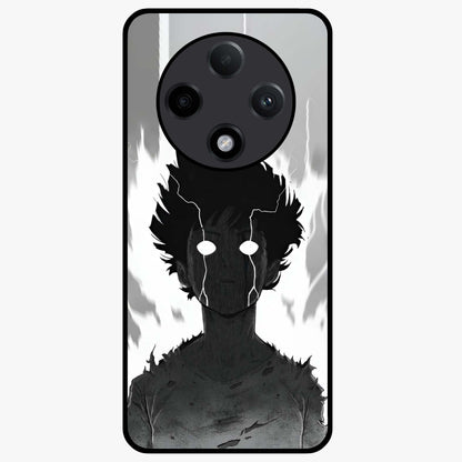 Awakened Inner Rage Glass Case showing flat back view with intense artistic artwork and glossy glass finish.