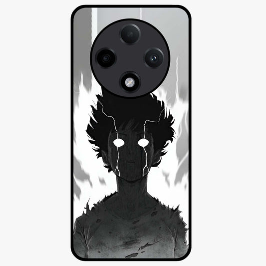 Awakened Inner Rage Glass Case showing flat back view with intense artistic artwork and glossy glass finish.