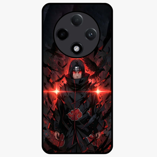 Focus Mode On Glass Case showing flat back view with bold motivational typography design and glossy glass finish.