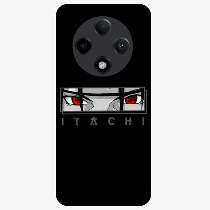 Scarlet Gaze Dominance Glass Case showing flat back view with striking red themed artwork and glossy glass finish.