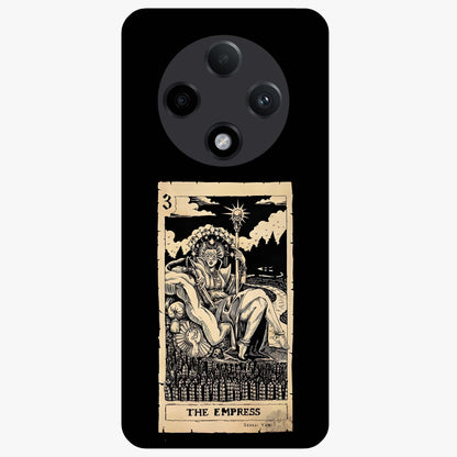 The Empress Glass Case showing flat back view with regal feminine artwork and glossy glass finish.