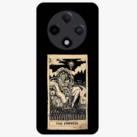 The Empress Glass Case showing flat back view with regal feminine artwork and glossy glass finish.
