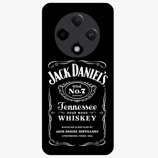 Vintage Whiskey Heritage Glass Case showing flat back view with classic whiskey inspired artwork and glossy glass finish.