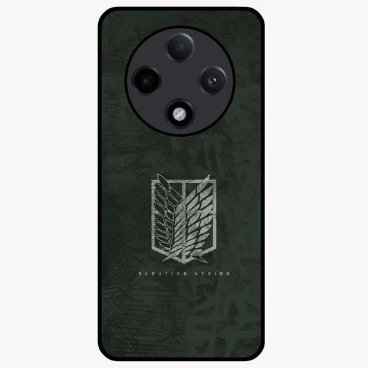 Wings Of Freedom Glass Case showing flat back view with symbolic wings artwork and glossy glass finish.