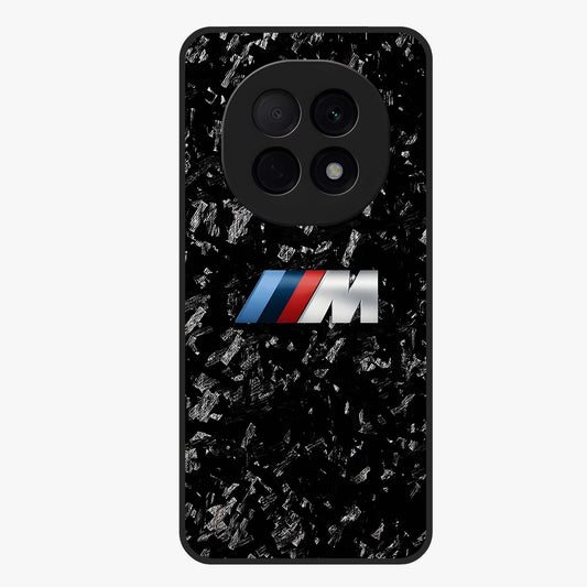 Carbon Speed Mark Glass Case showing flat back view with sporty carbon pattern artwork and glossy glass finish.
