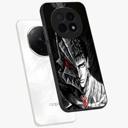 Berserker Blood Oath Glass Case displayed in angled mockup highlighting dark fantasy graphic design and powerful theme.