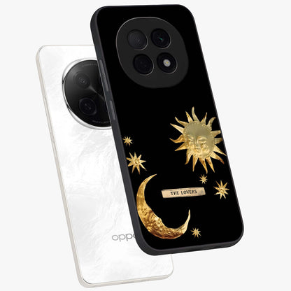 Gold Sun Blush Glass Case displayed in angled mockup highlighting radiant sun design with warm golden aesthetic.