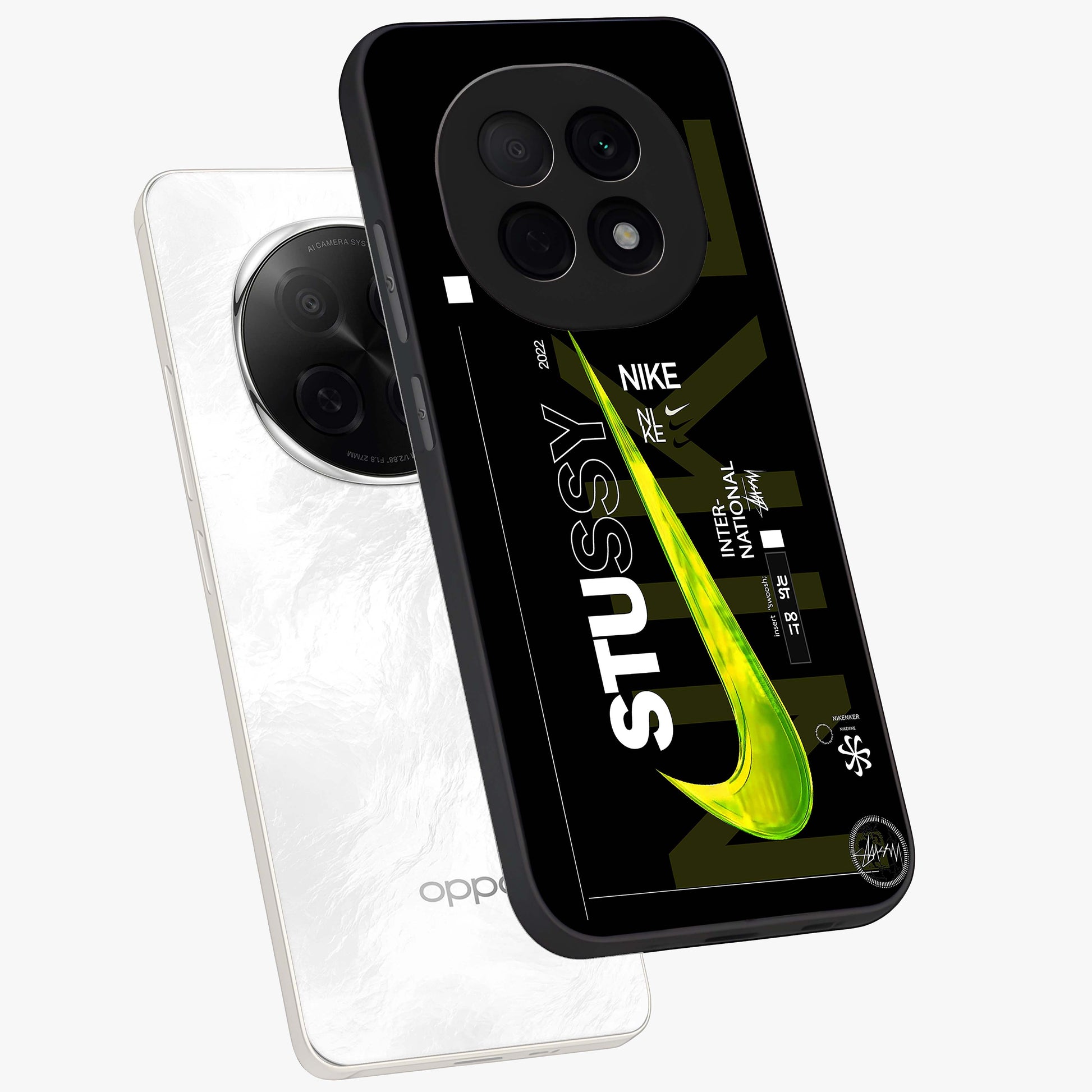 Neon Street Edition Glass Case displayed in angled mockup highlighting vibrant urban design with bold street aesthetic.