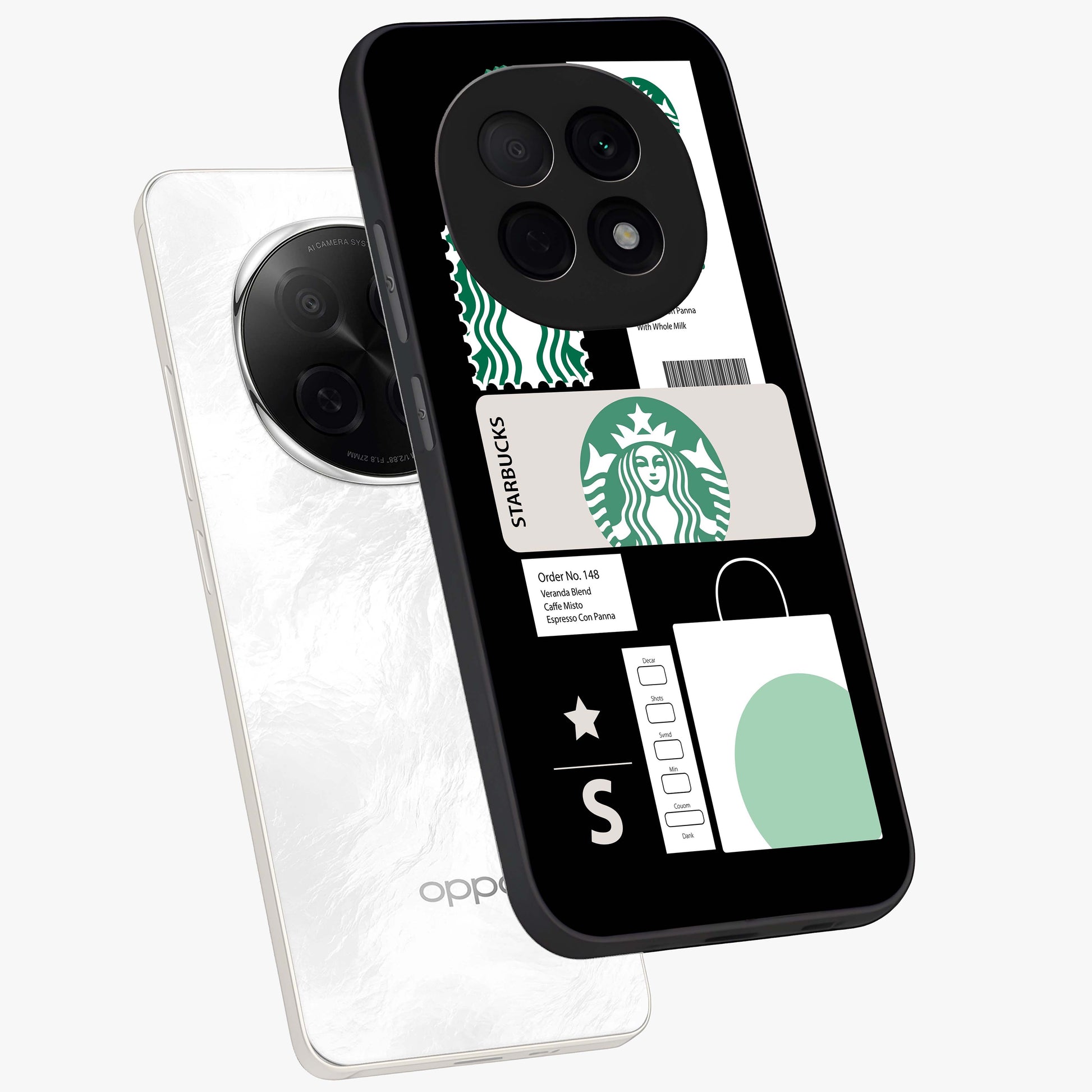 Starbucks Mocha Glass Case displayed in angled mockup highlighting stylish mocha themed design with cozy café aesthetic.